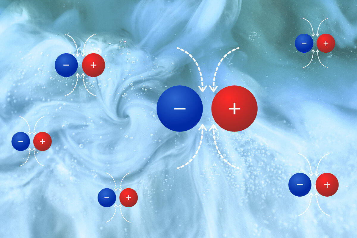 Researchers at The University of Tokyo show how including the effects of the surrounding water during the aggregation of charged particles can improve the accuracy of simulations, which may help elucidate biological self-assembly