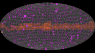 Watch a cosmic gamma-ray fireworks show in this animation using just a year of data from the Large Area Telescope (LAT) aboard NASA’s Fermi Gamma-ray Space Telescope. Each object’s magenta circle grows as it brightens and shrinks as it dims. The yellow circle represents the Sun following its apparent annual path across the sky. The animation shows a subset of the LAT gamma-ray records now available for more than 1,500 objects in a new, continually updated repository. Over 90% of these sources are a type of galaxy called a blazar, powered by the activity of a supermassive black hole. Credits: NASA's Marshall Space Flight Center/Daniel Kocevski