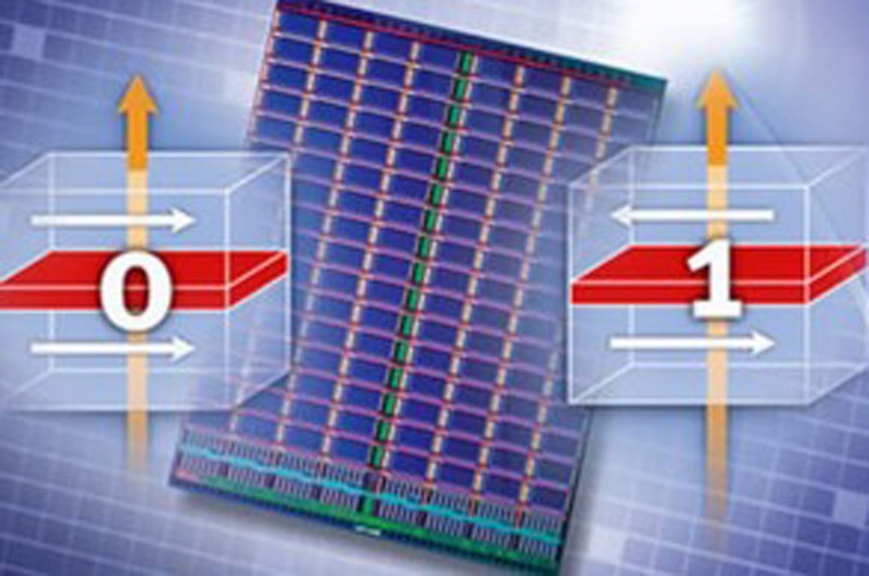 In spintronics memory applications, the spin of electrons can be controlled to encode data via the "up" and "down" binary pair of their spin.