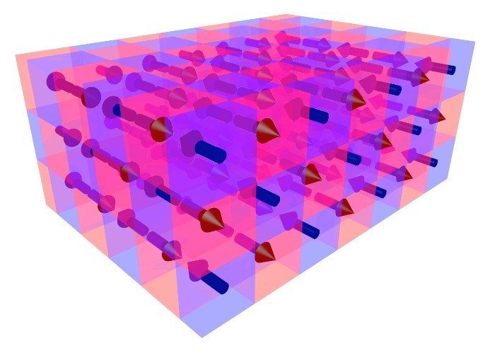 Lorenzo Baldrati, JGU The microscopic moments in antiferromagnetic materials have alternated orientation, in contrast to the ones of ferromagnets.