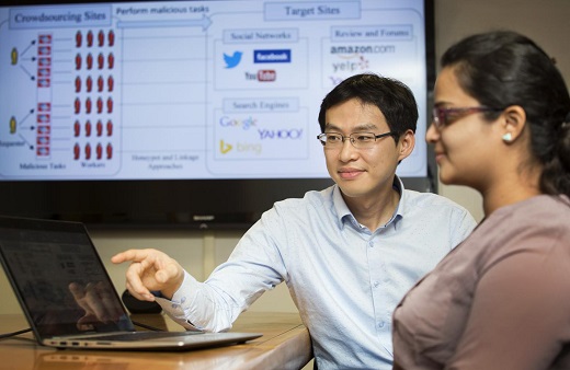 CAPTION Computer science researcher Kyumin Lee has received an NSF grant to continue his research on crowdsource manipulation.