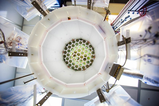 A view inside the LUX detector. (Photo by Matthew Kapust/Sanford Underground Research Facility)