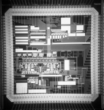 Fabricated analog very-large-scale integration (VLSI) chip used to mimic neuronal processes involved in memory and learning. Image: Guy Rachmuth