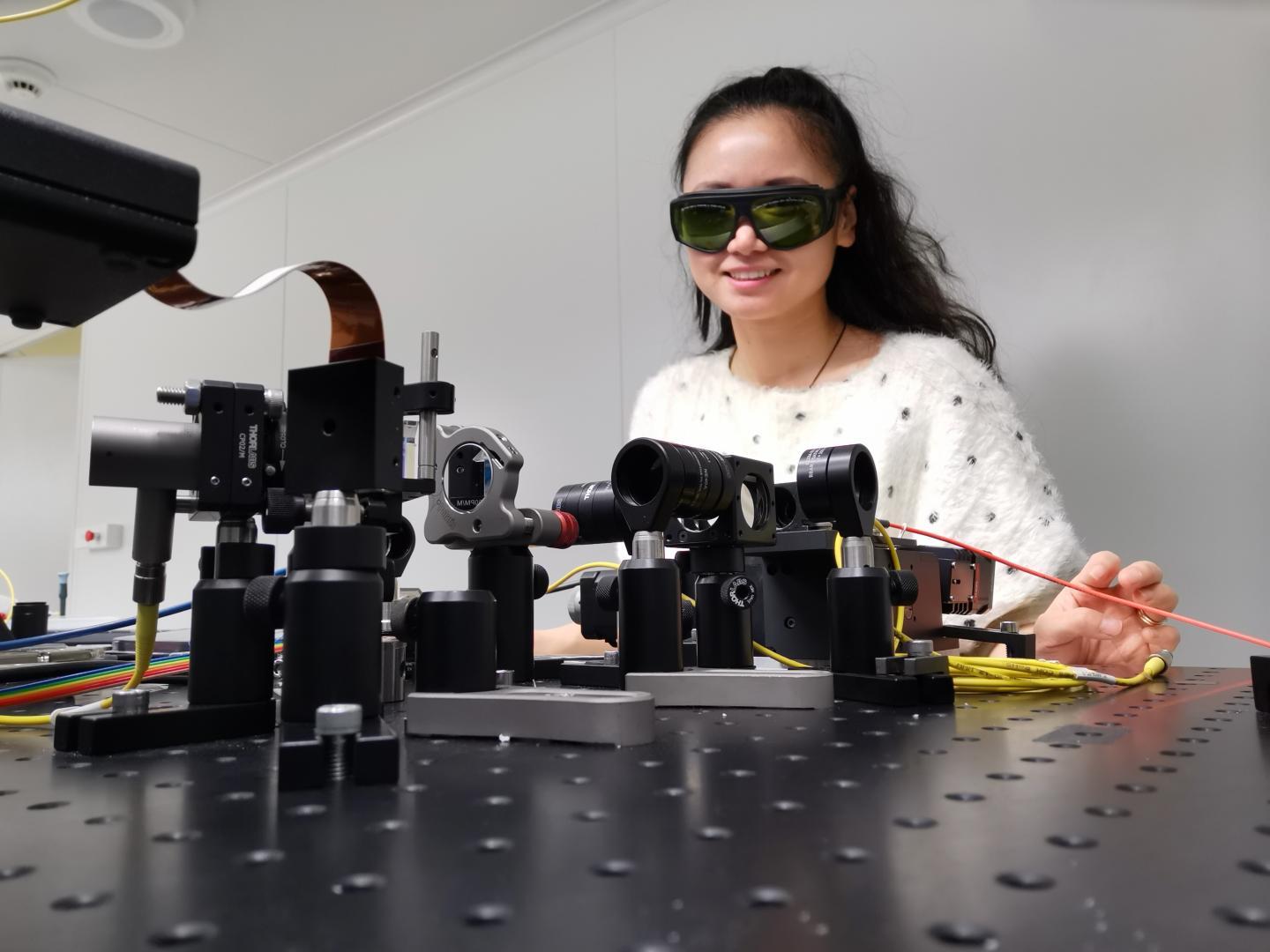 Co-author and graduate student Fiona (Jin) Wei from the School of Physics at the University of Sydney