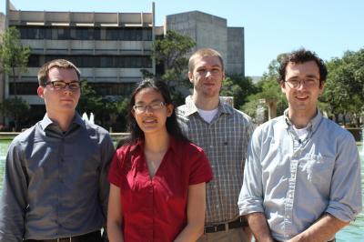 From left to right are Cameron Williams, Audrey Cheong, Darren Seibert and Thomas Markovich (Not pictured: Maria Arredondo).