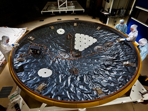 Image of MEDLI being assembled, credit Lockheed Martin 