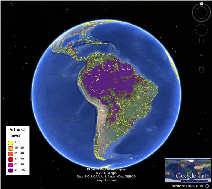 The new hybrid forest map combines 8 different data sources with crowdsourced data. It is more accurate than existing maps both for forest location and estimation of percentage forest cover.