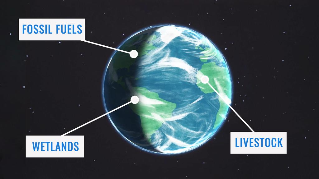 NASA’s new 3-dimensional portrait of methane shows the world’s second largest contributor to greenhouse warming as it travels through the atmosphere. Combining multiple data sets from emissions inventories and simulations of wetlands into a high-resolution computer model, researchers now have an additional tool for understanding this complex gas and its role in Earth’s carbon cycle, atmospheric composition, and climate system. The new data visualization builds a fuller picture of the diversity of methane sources on the ground as well as the behavior of the gas as it moves through the atmosphere. Credits: NASA/Scientific Visualization Studio