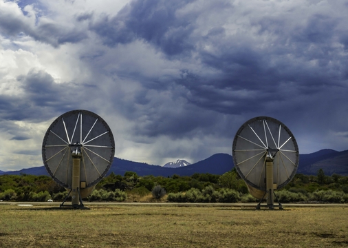 The Allen Telescope Array in Hat Creek, California. Image Credit: Greg Hark.