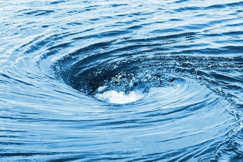 Eddies are circular currents of water with a whirlpool motion that moves nutrients to the water’s surface.