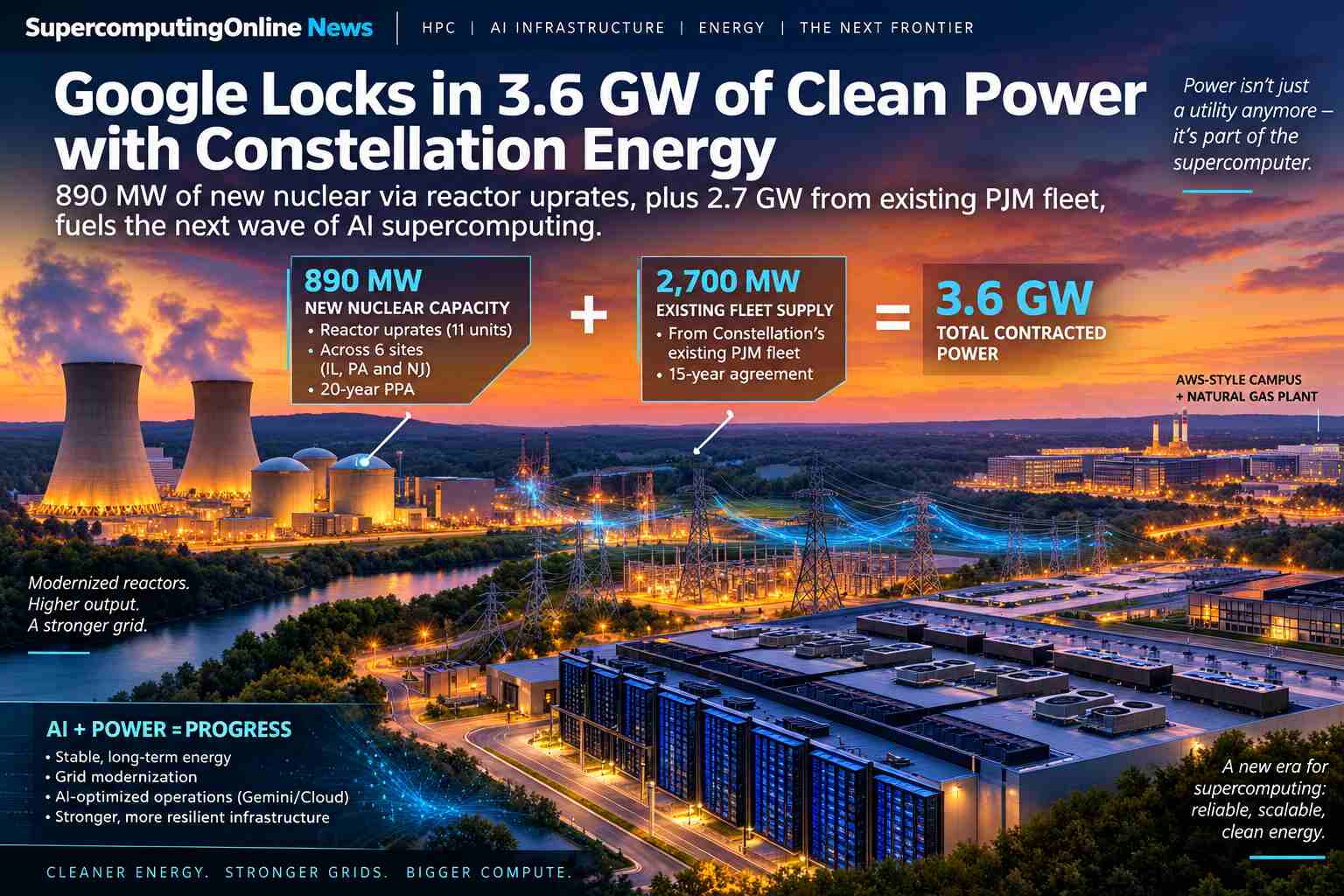 Google’s 3.6 GW compute bet: Nuclear power becomes part of the supercomputer