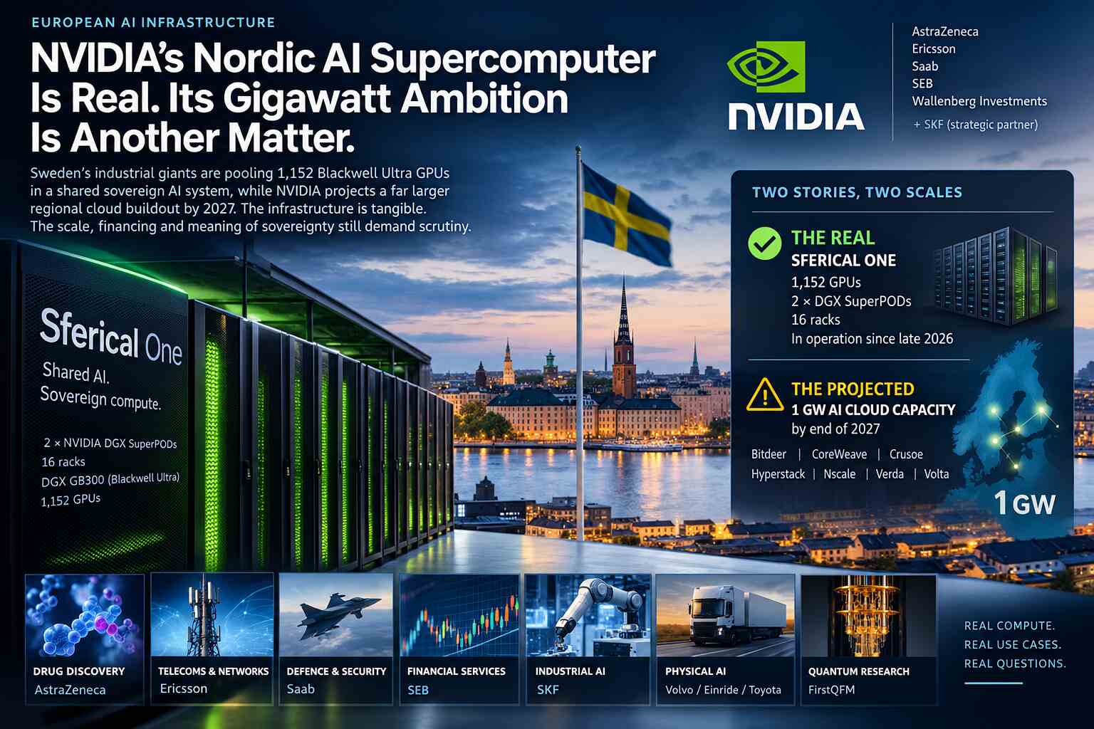 NVIDIA’s Nordic AI supercomputer is real. Its gigawatt ambition is another matter.